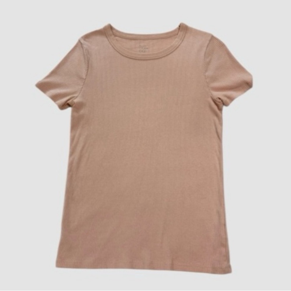 A New Day Women’s Medium Top Ribbed Pastel Pink Shirt